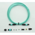 MTP / MPO Om4 12cores fibra óptica Patchcord